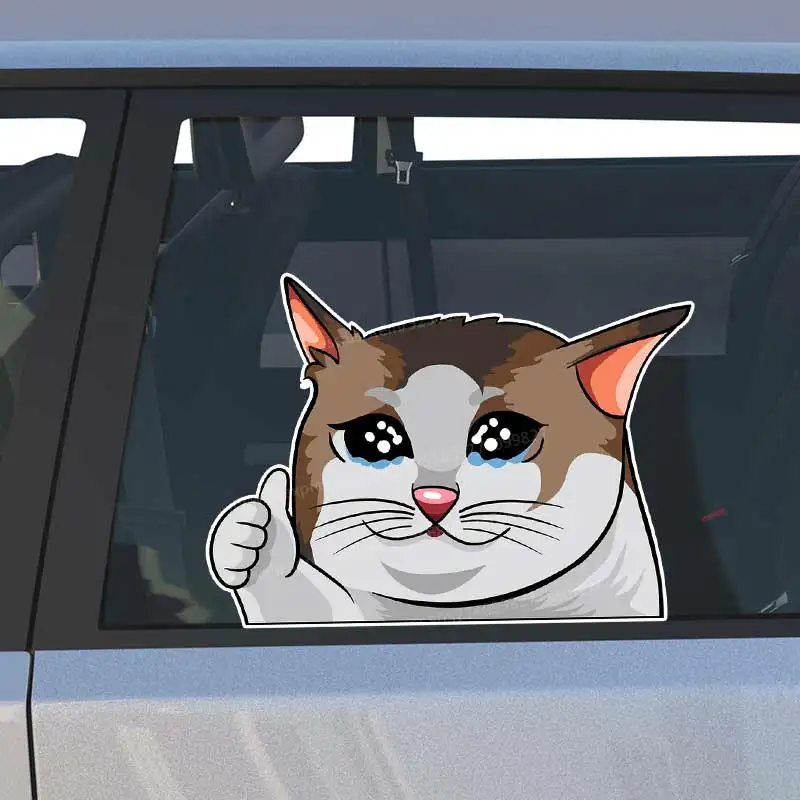 Crying Cat Car Sticker Waterproof Vinyl Decal on Bumper Rear Window Laptop Self-adhesive Decal For Car Accessories Y342
Crying Cat Car Sticker Waterproof Vinyl Decal on Bumper Rear Window Laptop Self-adhesive Decal For Car Accessories Y342