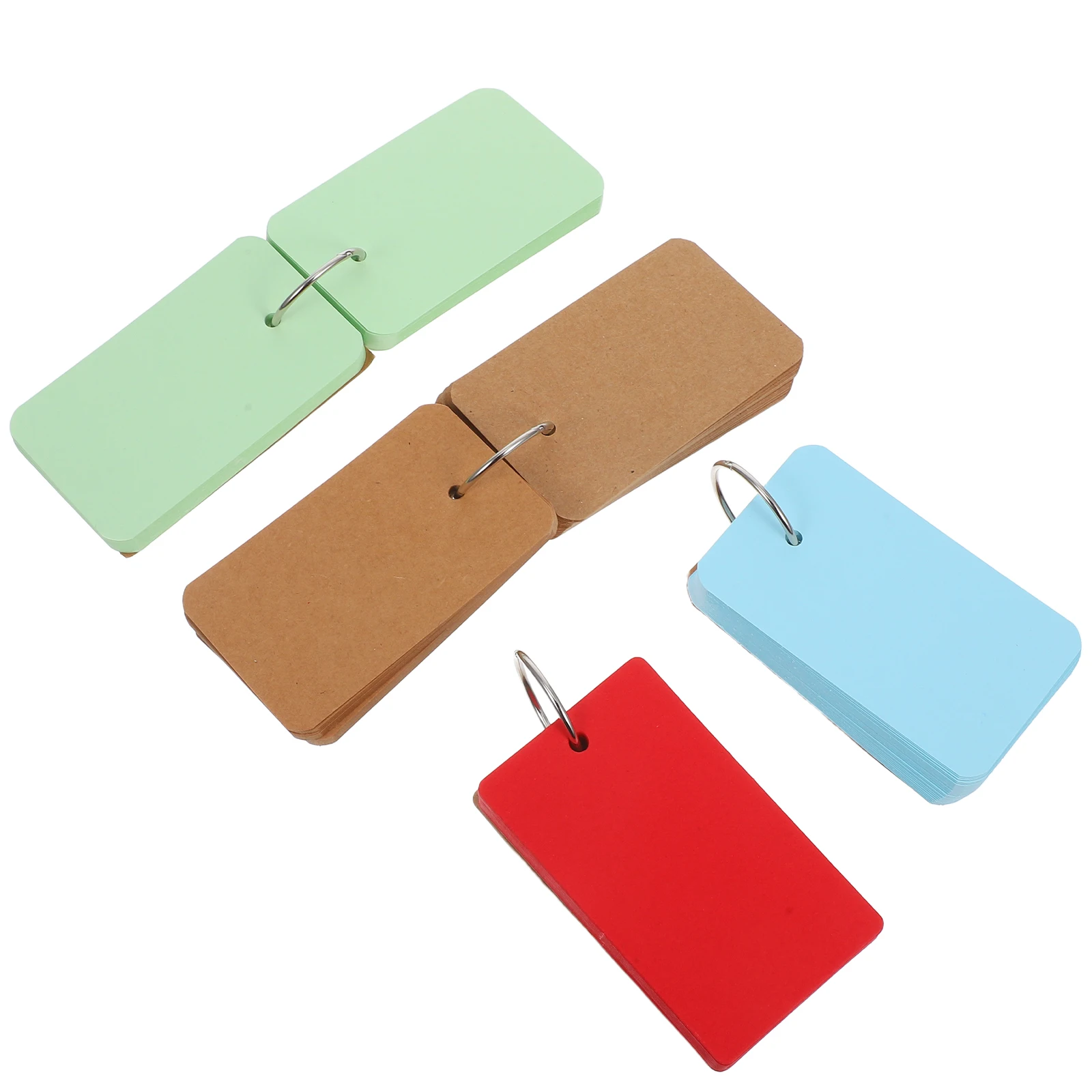 4pcs Portable Kraft Paper Binder Ring Notepad Refillable Flash Cards Diy Study Memo Scratchpad Blank Cards School Stationery
4pcs Portable Kraft Paper Binder Ring Notepad Refillable Flash Cards Diy Study Memo Scratchpad Blank Cards School Stationery