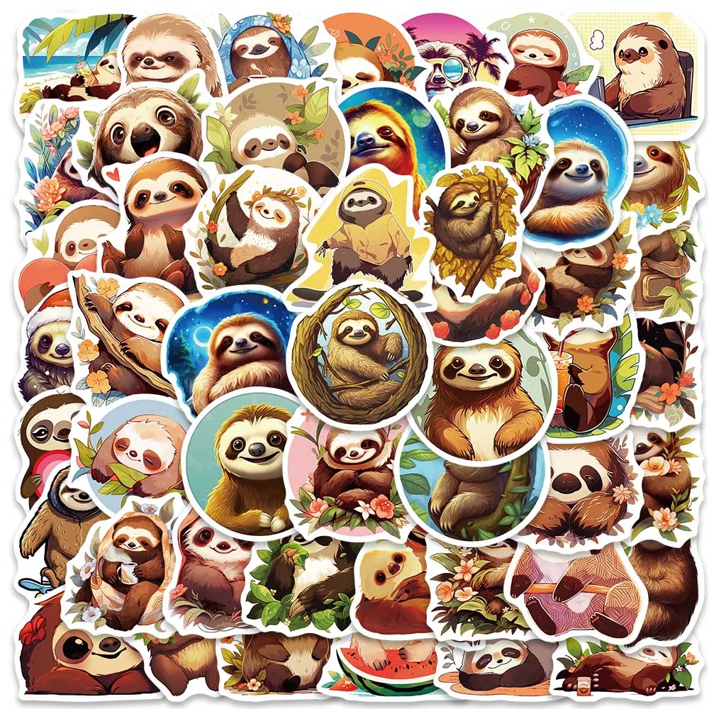 50pcs Funny Cute Cartoon Animals Sloth Graffiti Sticker For Laptop Phone Luggage Guitar Diary Waterproof Vinyl Decals
50pcs Funny Cute Cartoon Animals Sloth Graffiti Sticker For Laptop Phone Luggage Guitar Diary Waterproof Vinyl Decals