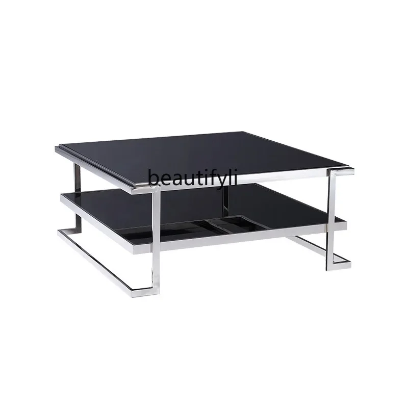 X0 Italian minimalist stainless steel square coffee table living room office villa bungalow large flat floor advanced
X0 Italian minimalist stainless steel square coffee table living room office villa bungalow large flat floor advanced
