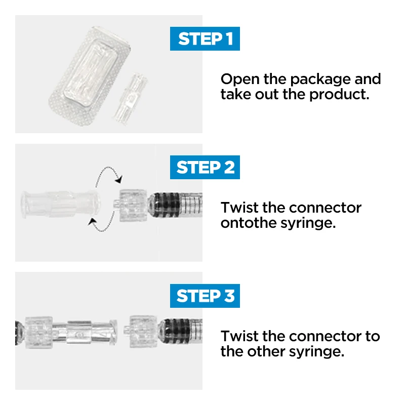 Double Threads Syringe Coupler Connector Female LUER Lock Sterile Individual Packaging For Syringe Connection
Double Threads Syringe Coupler Connector Female LUER Lock Sterile Individual Packaging For Syringe Connection