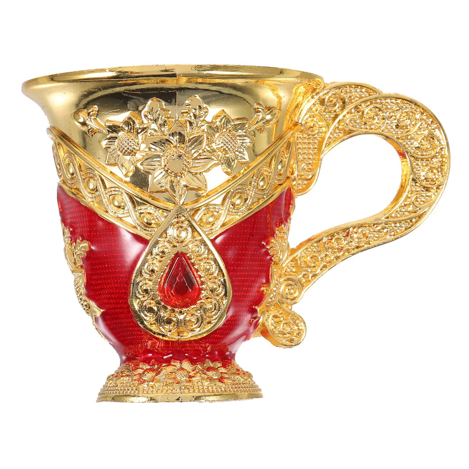 White European Style Vintage Metal Wine Cup Anti-Break Embossed Liquor Cup Household Accessory Wine Cups
White European Style Vintage Metal Wine Cup Anti-Break Embossed Liquor Cup Household Accessory Wine Cups