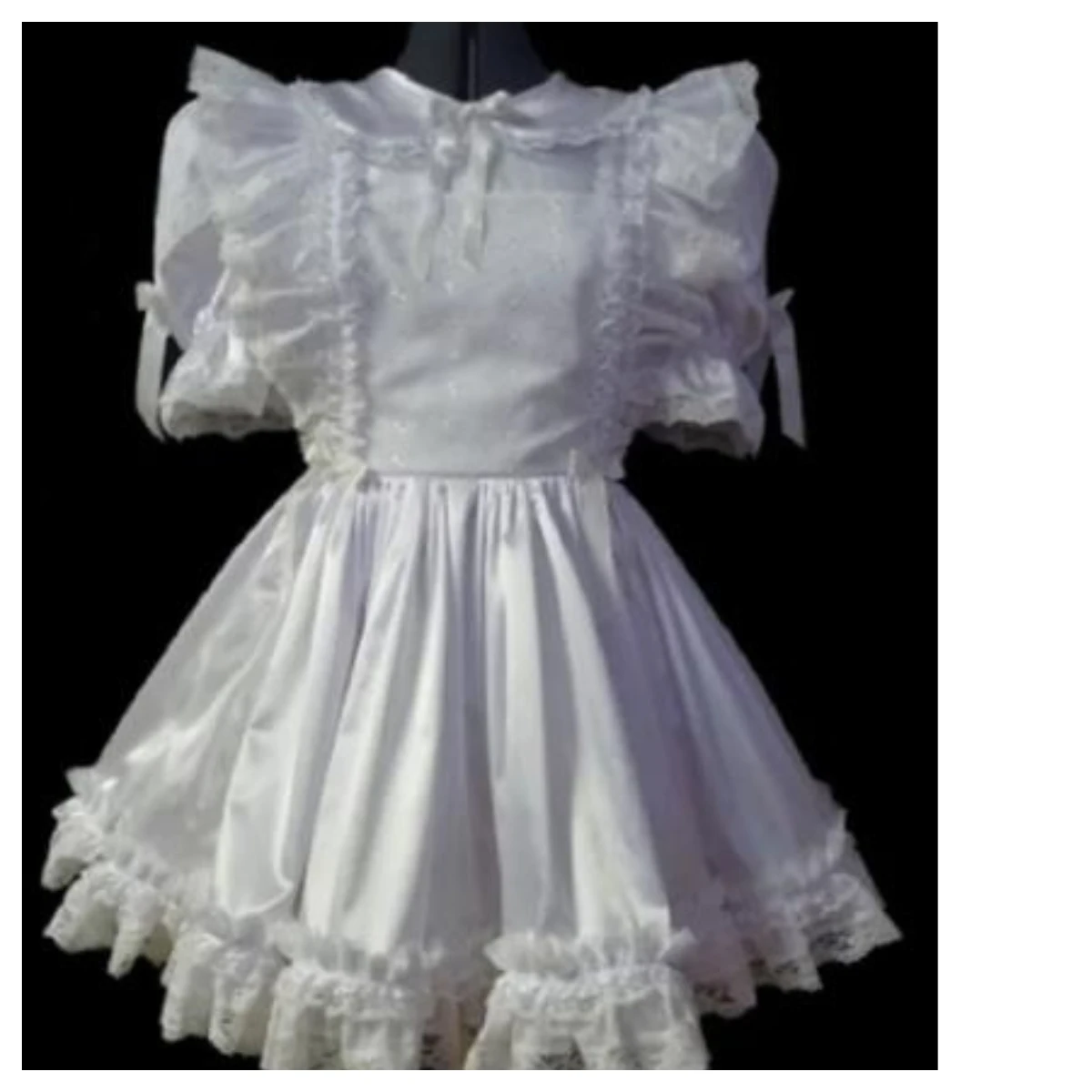 White Satin Lace Doll Collar Cute Adult Sissy Girl Maid Princess Dress Custom Glamour Dress Adult
White Satin Lace Doll Collar Cute Adult Sissy Girl Maid Princess Dress Custom Glamour Dress Adult