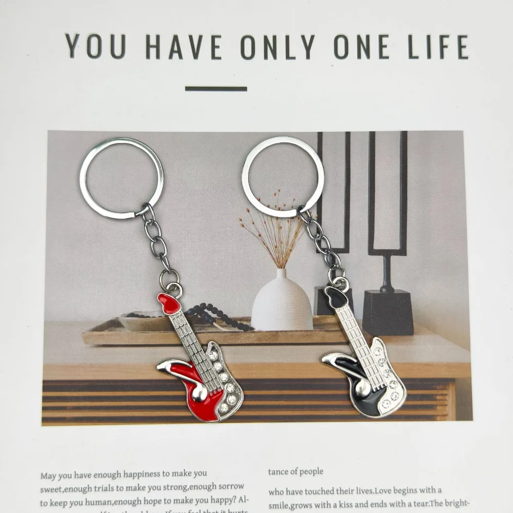 Creative Instruments Rock Guitar Keychains Music Key Chain Guitar Notes Holiday Personalized Key Ring Company Student Gifts
Creative Instruments Rock Guitar Keychains Music Key Chain Guitar Notes Holiday Personalized Key Ring Company Student Gifts