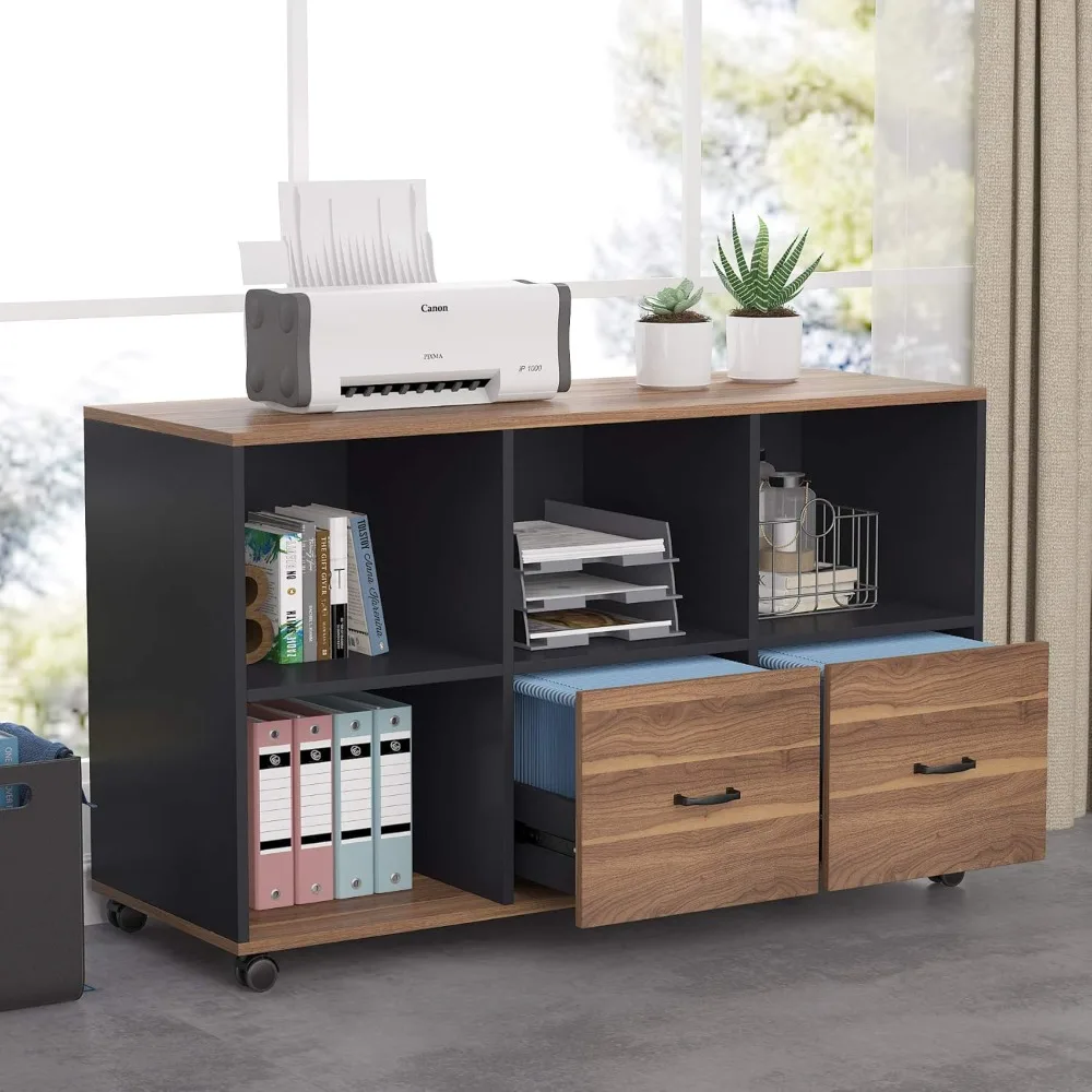 2 Drawers Lateral File Cabinets, Home Office 43-inch Mobile Wood Cabinet Credenza Printer Stand with Wheels and Open
2 Drawers Lateral File Cabinets, Home Office 43-inch Mobile Wood Cabinet Credenza Printer Stand with Wheels and Open