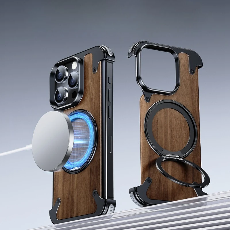 Solid Wood Phone Case with 360 Rotatable Ring Stand Shockproof Protective Cover Bumper for IPhone 15 14 Pro Max Series
Solid Wood Phone Case with 360 Rotatable Ring Stand Shockproof Protective Cover Bumper for IPhone 15 14 Pro Max Series