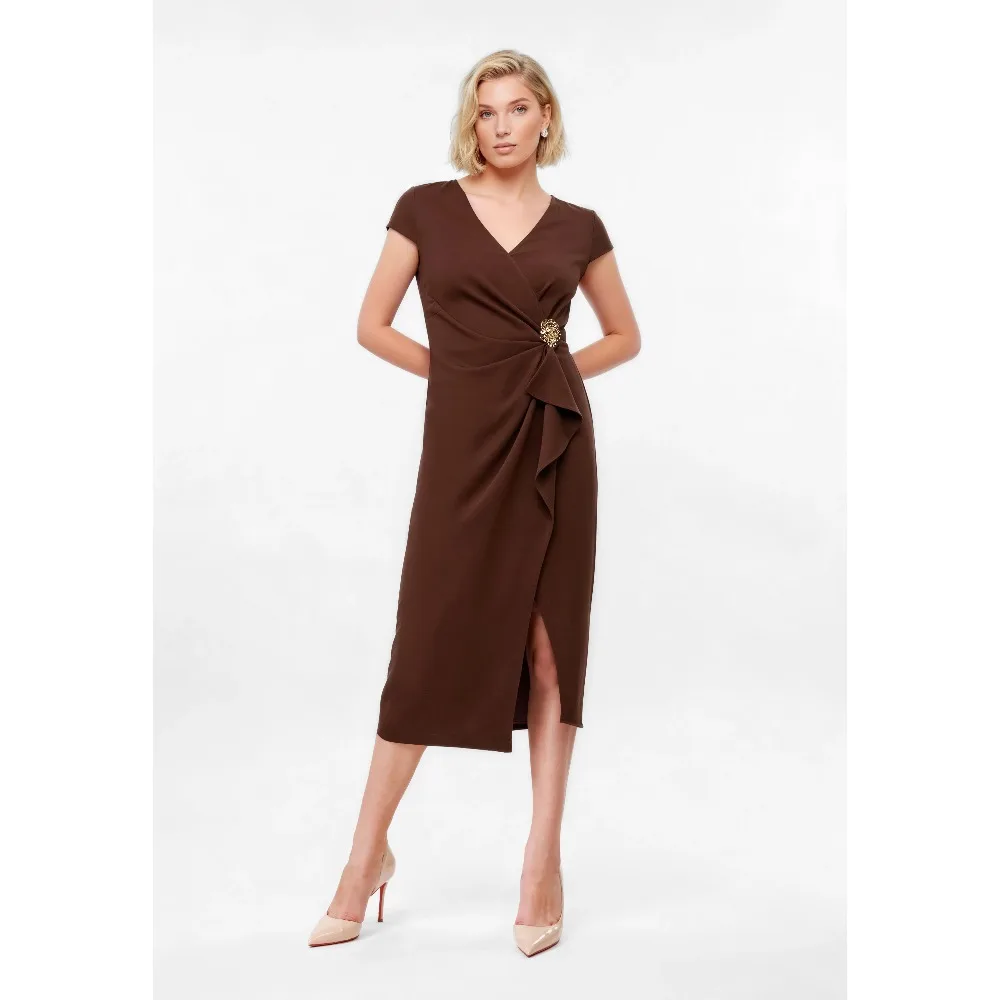 Customized Wrap Ruched Modern Mother of Birde Dresses 2026 for Women Wedding Sheath V Neck Elegant Evening Dress Prom Mini Gown
Customized Wrap Ruched Modern Mother of Birde Dresses 2026 for Women Wedding Sheath V Neck Elegant Evening Dress Prom Mini Gown