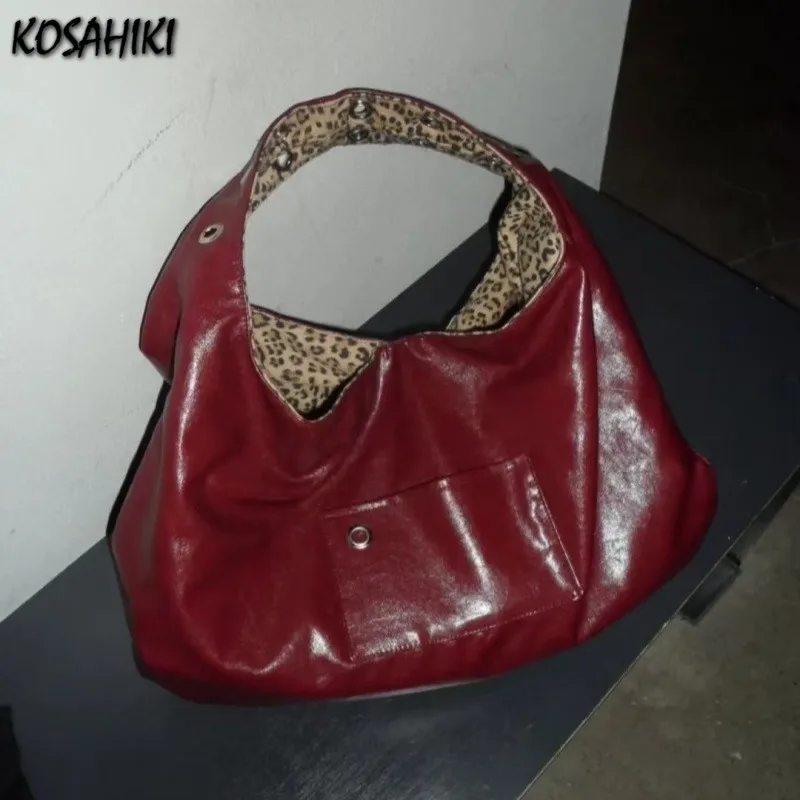 Streetwear High-capacity Leopard Underarm Bags Vintage Grunge Harajuku Tote Bag Y2k Aesthetic All Match Ins Shoulder Handbags
Streetwear High-capacity Leopard Underarm Bags Vintage Grunge Harajuku Tote Bag Y2k Aesthetic All Match Ins Shoulder Handbags