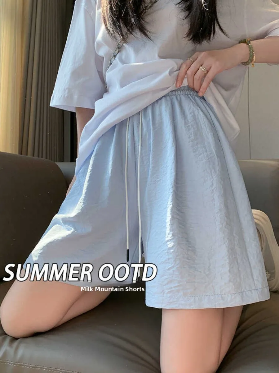plus Size Ice Silk Short Pants Women's Summer Thin Casual Wide Leg mid Pants Five-Quarter Length Outdoor Sports Outerwear
plus Size Ice Silk Short Pants Women's Summer Thin Casual Wide Leg mid Pants Five-Quarter Length Outdoor Sports Outerwear