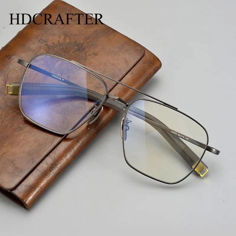HDCRAFTER High Quality Big Size Pure Titanium Square Men's Prescription Glasses Frame Business Eyewear Myopia Presbyopic Lenses
HDCRAFTER High Quality Big Size Pure Titanium Square Men's Prescription Glasses Frame Business Eyewear Myopia Presbyopic Lenses