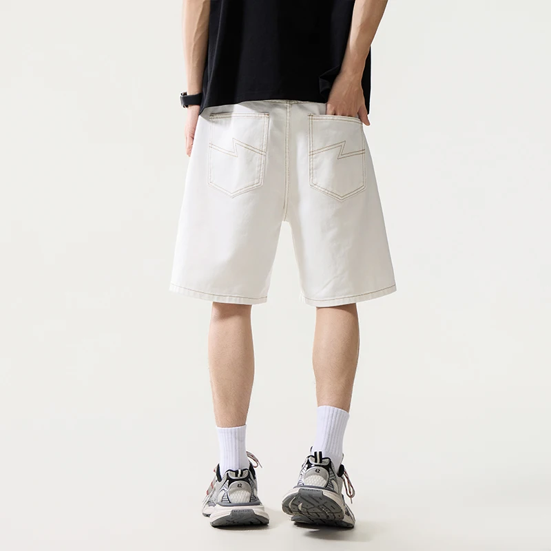 100% cotton white denim shorts for men Summer brand clothing high quality high street Y2K fashionable mid-pants loose shorts
100% cotton white denim shorts for men Summer brand clothing high quality high street Y2K fashionable mid-pants loose shorts