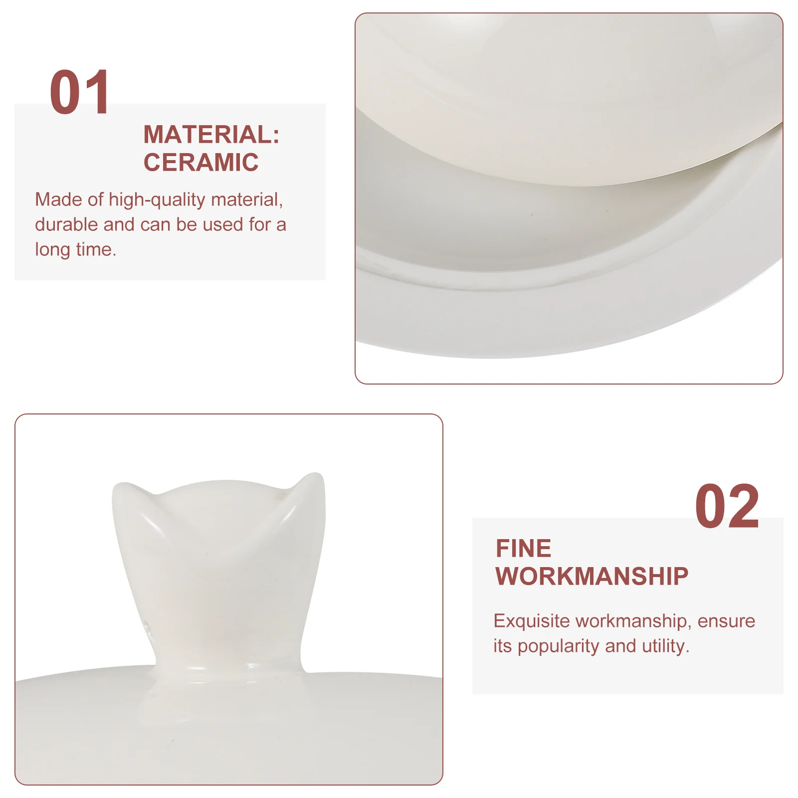 1Pcs Covered Dessert Plate Ceramic Storage Tray White Party Wedding Display Holder Household Tableware Fruit Candy Biscuit
1Pcs Covered Dessert Plate Ceramic Storage Tray White Party Wedding Display Holder Household Tableware Fruit Candy Biscuit