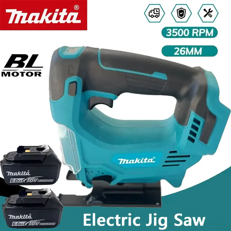 Makita 18V Portable Cordless Jig Saw 26mm Electric Curved Saw Multi-Function Cutting Woodworking Tool For 18V Battery
Makita 18V Portable Cordless Jig Saw 26mm Electric Curved Saw Multi-Function Cutting Woodworking Tool For 18V Battery