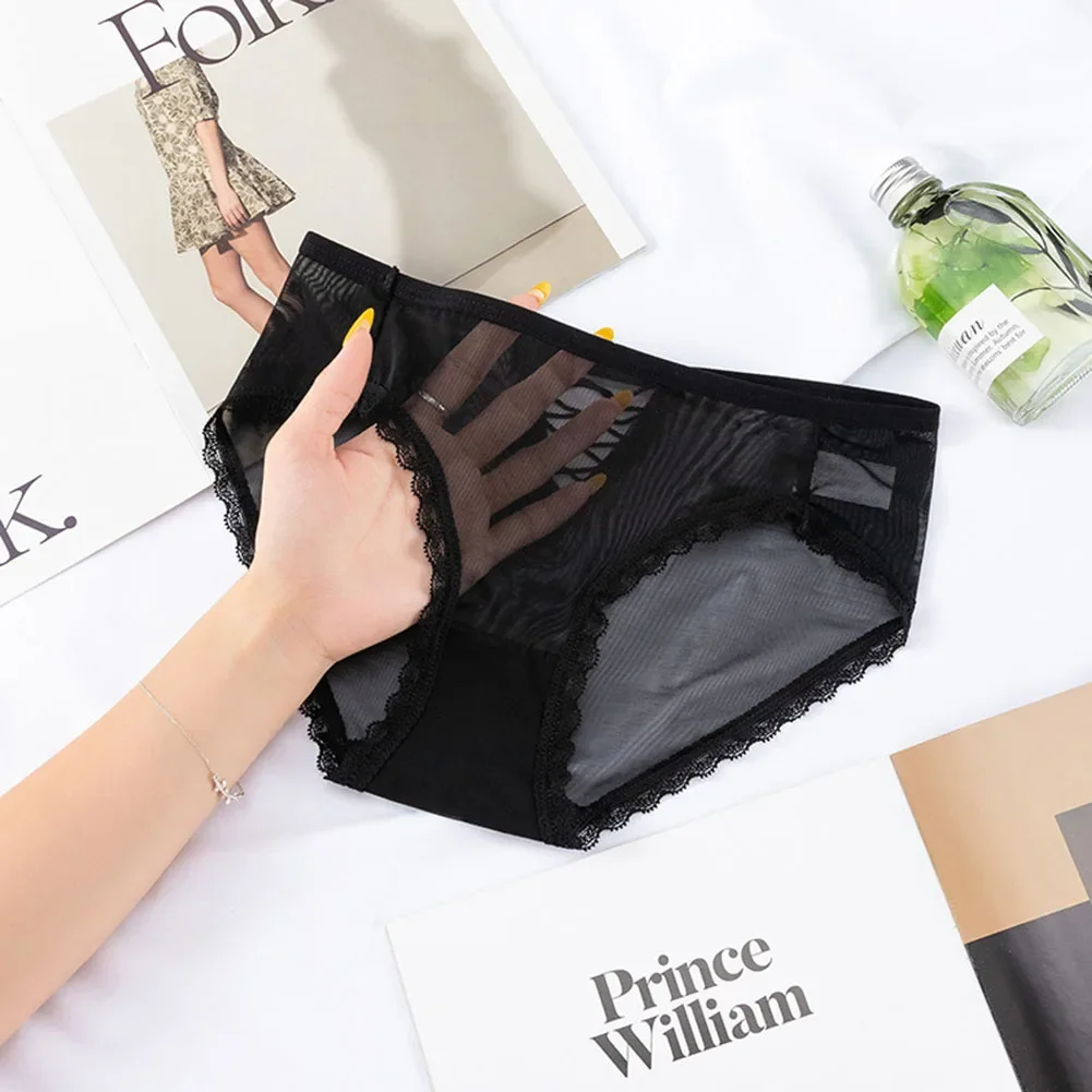 Sexy Women's See Through Mesh Hollow Out Briefs Fashion Lace Panties Female Comfortable Knickers Underwear
Sexy Women's See Through Mesh Hollow Out Briefs Fashion Lace Panties Female Comfortable Knickers Underwear