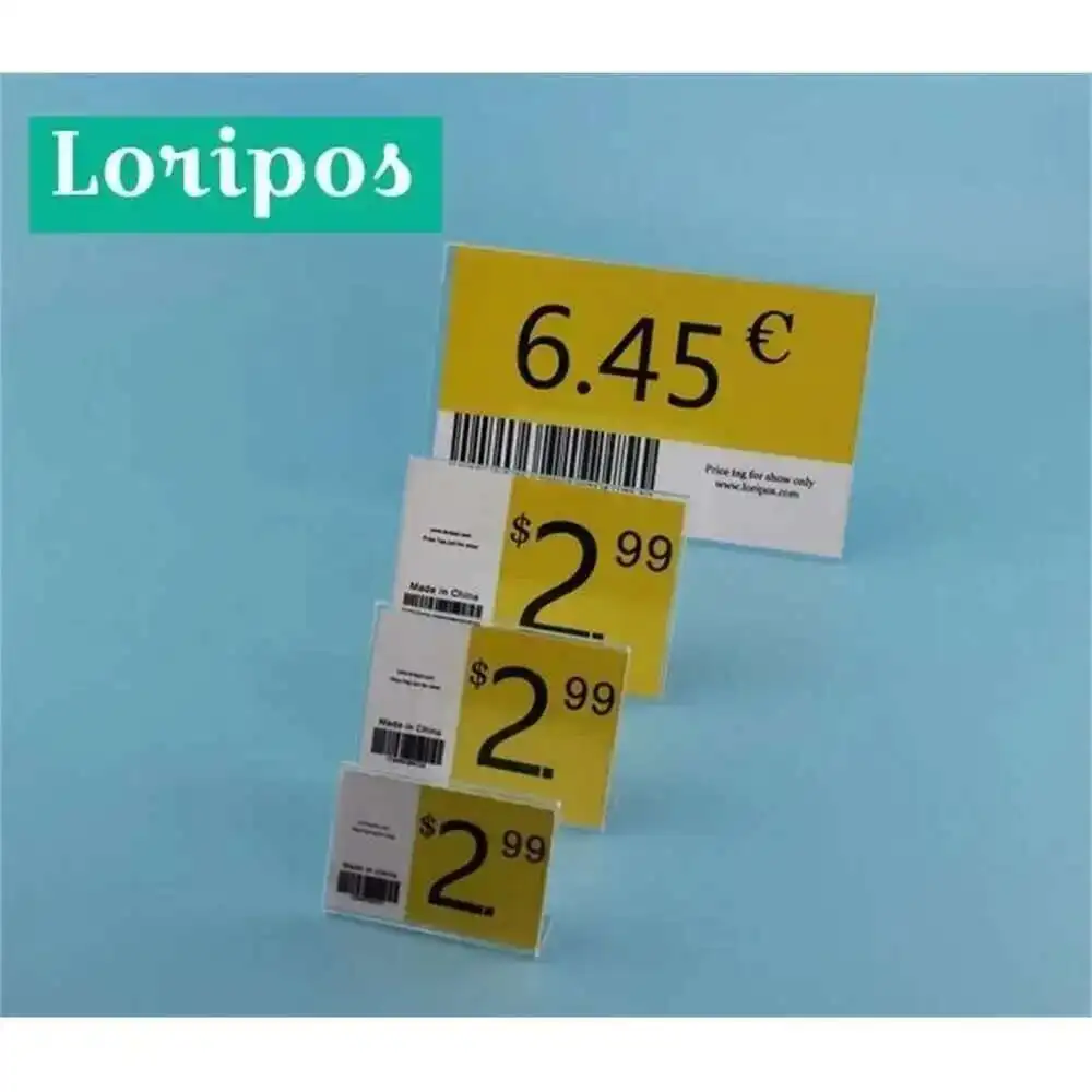 10pcs Acrylic Transparent Display Stand Desk Sign Label Tag Business Frame Card Holders Price Display
10pcs Acrylic Transparent Display Stand Desk Sign Label Tag Business Frame Card Holders Price Display