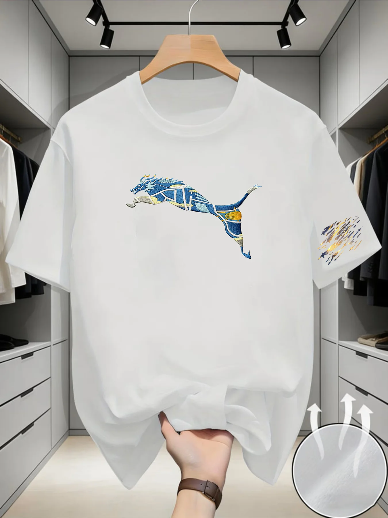 2026Men's summer printed T-shirt - breathable fabric - casual round-neck short-sleeved - running and fitness sports top
2026Men's summer printed T-shirt - breathable fabric - casual round-neck short-sleeved - running and fitness sports top