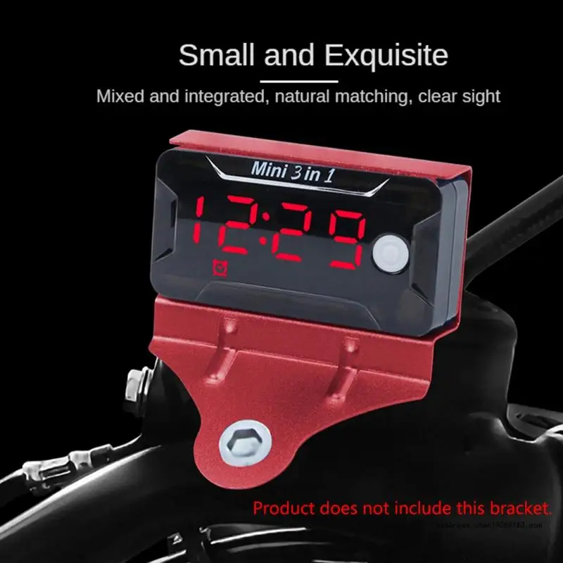 28GF Digital Car Motorcycle Thermometer Voltmeter 3 in 1 Electronic Clock LED Watch
28GF Digital Car Motorcycle Thermometer Voltmeter 3 in 1 Electronic Clock LED Watch