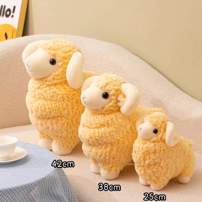 New Angel Little Sheep Plush Toys Chubby Fluffy Lifelike Baby Sheep Doll Lovely Cozy Appease Doll Kawaii Home Decor Sweet Gift
New Angel Little Sheep Plush Toys Chubby Fluffy Lifelike Baby Sheep Doll Lovely Cozy Appease Doll Kawaii Home Decor Sweet Gift