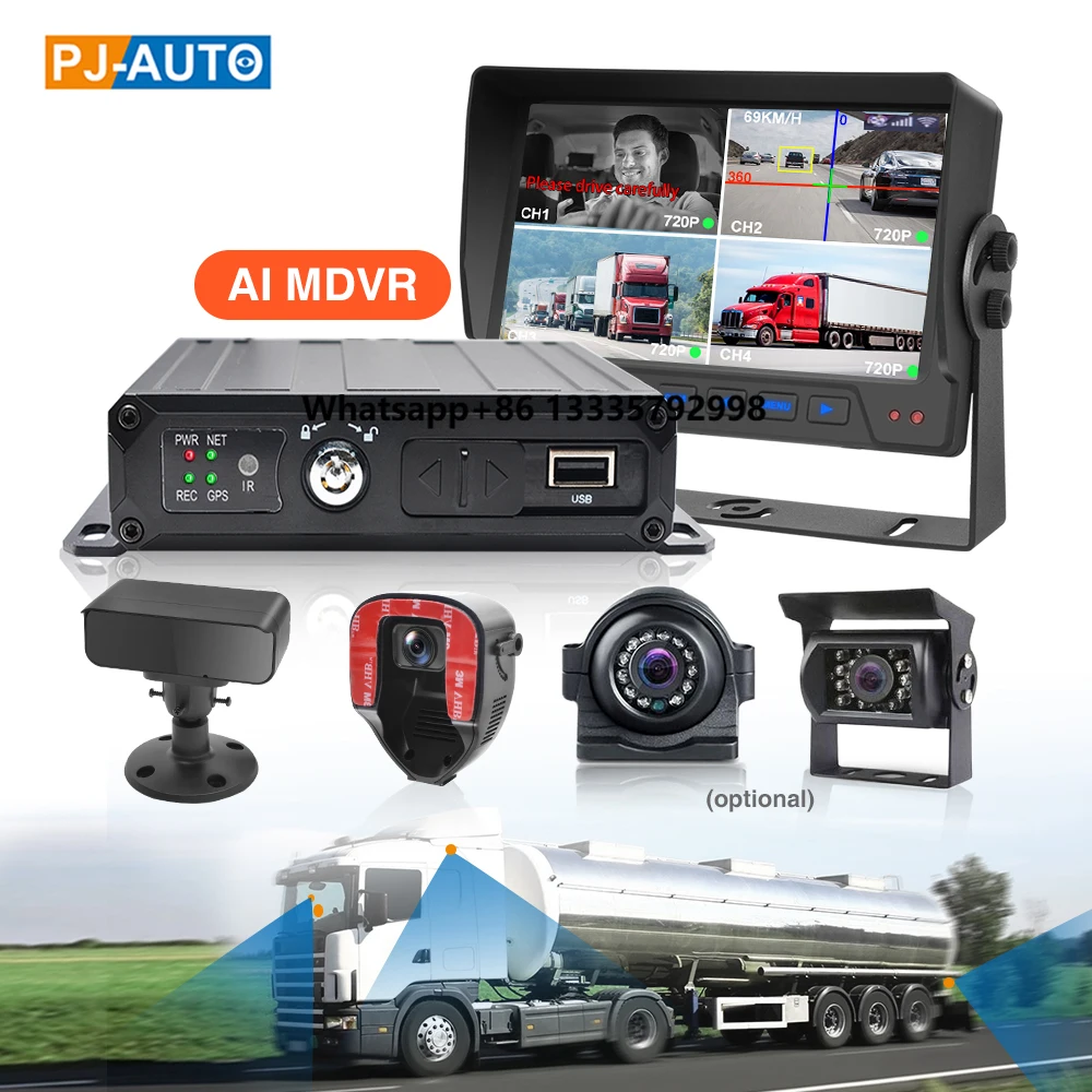 PJAUTO AI Intelligent 4-CH AHD MDVR System with DMS ADAS DVR Driver Monitoring BSD Blind Spot Detection for Truck Bus Suv
PJAUTO AI Intelligent 4-CH AHD MDVR System with DMS ADAS DVR Driver Monitoring BSD Blind Spot Detection for Truck Bus Suv