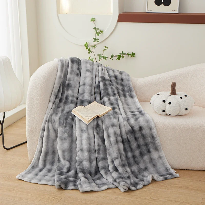 Gradient Gray Faux Rabbit Fur Throw Blanket, Cute Plush Fuzzy Blankets for Sofa Couch, Thick Fluffy Shaggy Throw for Women Men
Gradient Gray Faux Rabbit Fur Throw Blanket, Cute Plush Fuzzy Blankets for Sofa Couch, Thick Fluffy Shaggy Throw for Women Men