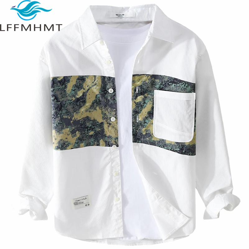 9528 Chic Print Patchwork Men's Shirt Japan Style Spring Fall Fashion Long Sleeve Eazy Match Loose Casual Streetwear Daily Tops
9528 Chic Print Patchwork Men's Shirt Japan Style Spring Fall Fashion Long Sleeve Eazy Match Loose Casual Streetwear Daily Tops