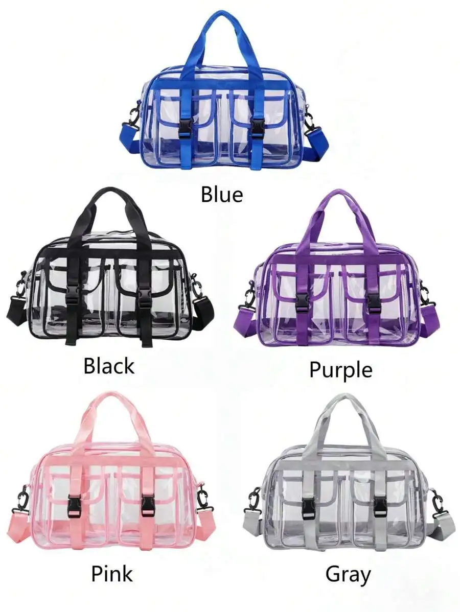 Large Capacity Transparent PVC Travel Bag Waterproof Shoulder Tote For Sports Swimming
Large Capacity Transparent PVC Travel Bag Waterproof Shoulder Tote For Sports Swimming