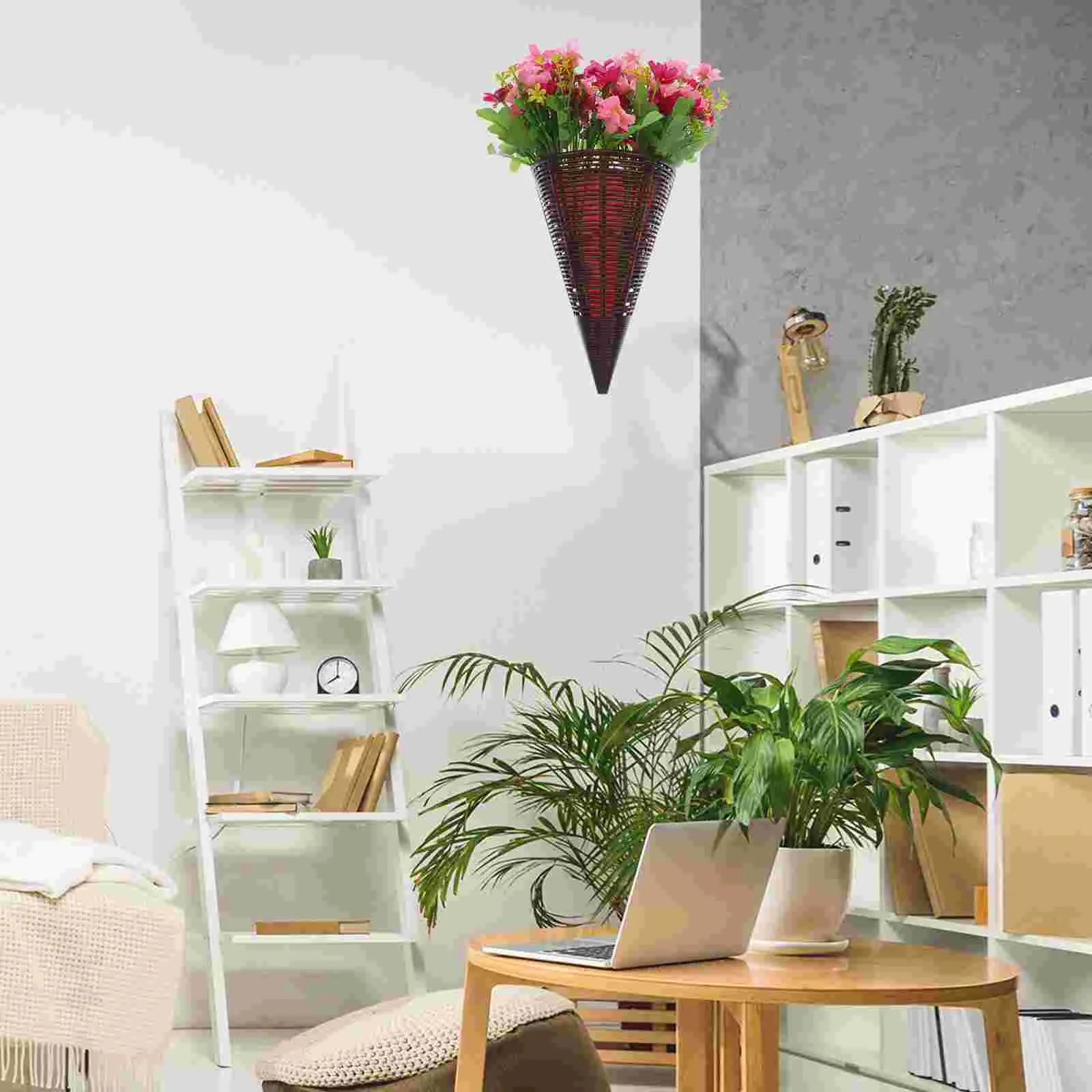 Woven Basket Wall Hanging Artificial Flowers Realistic Plant Faux Farmhouse Decoration
Woven Basket Wall Hanging Artificial Flowers Realistic Plant Faux Farmhouse Decoration