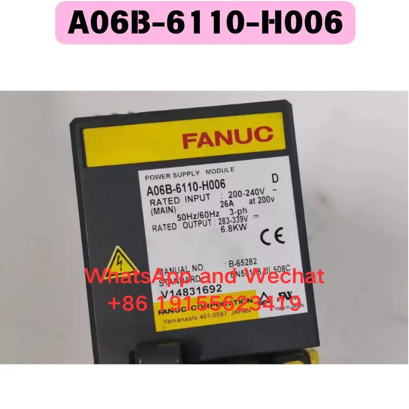 Б/у драйвер A06B-6110-H006, функциональный тест пройден, быстрая доставка
Б/у драйвер A06B-6110-H006, функциональный тест пройден, быстрая доставка