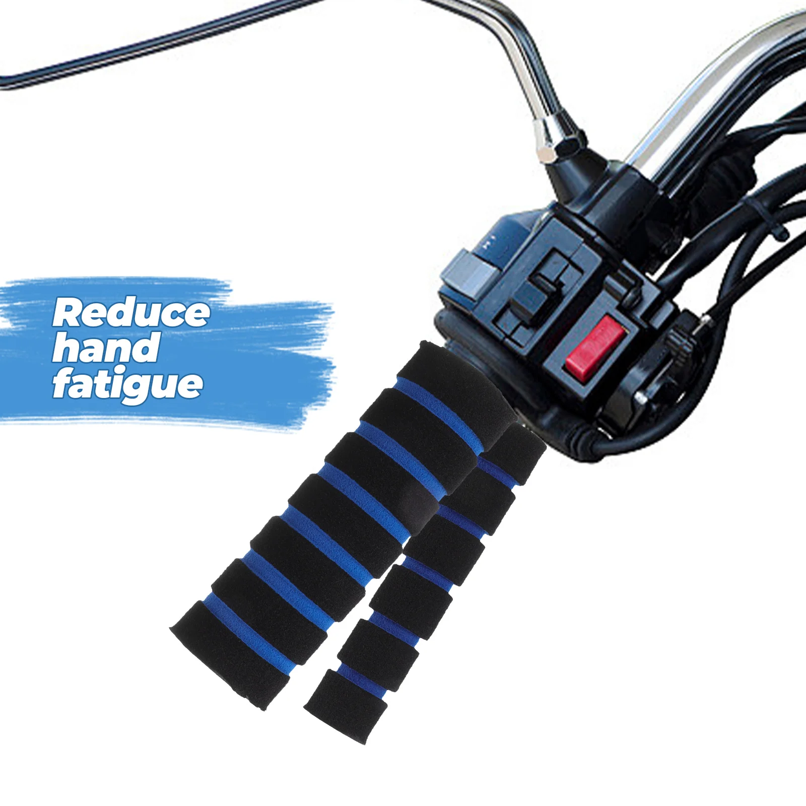 4 Pcs Blue Anti-slip Sponge Handlebar Grips for Mountain Bike Motorcycle Riding Equipment Reduces Fatiguebike Handle Cover
4 Pcs Blue Anti-slip Sponge Handlebar Grips for Mountain Bike Motorcycle Riding Equipment Reduces Fatiguebike Handle Cover