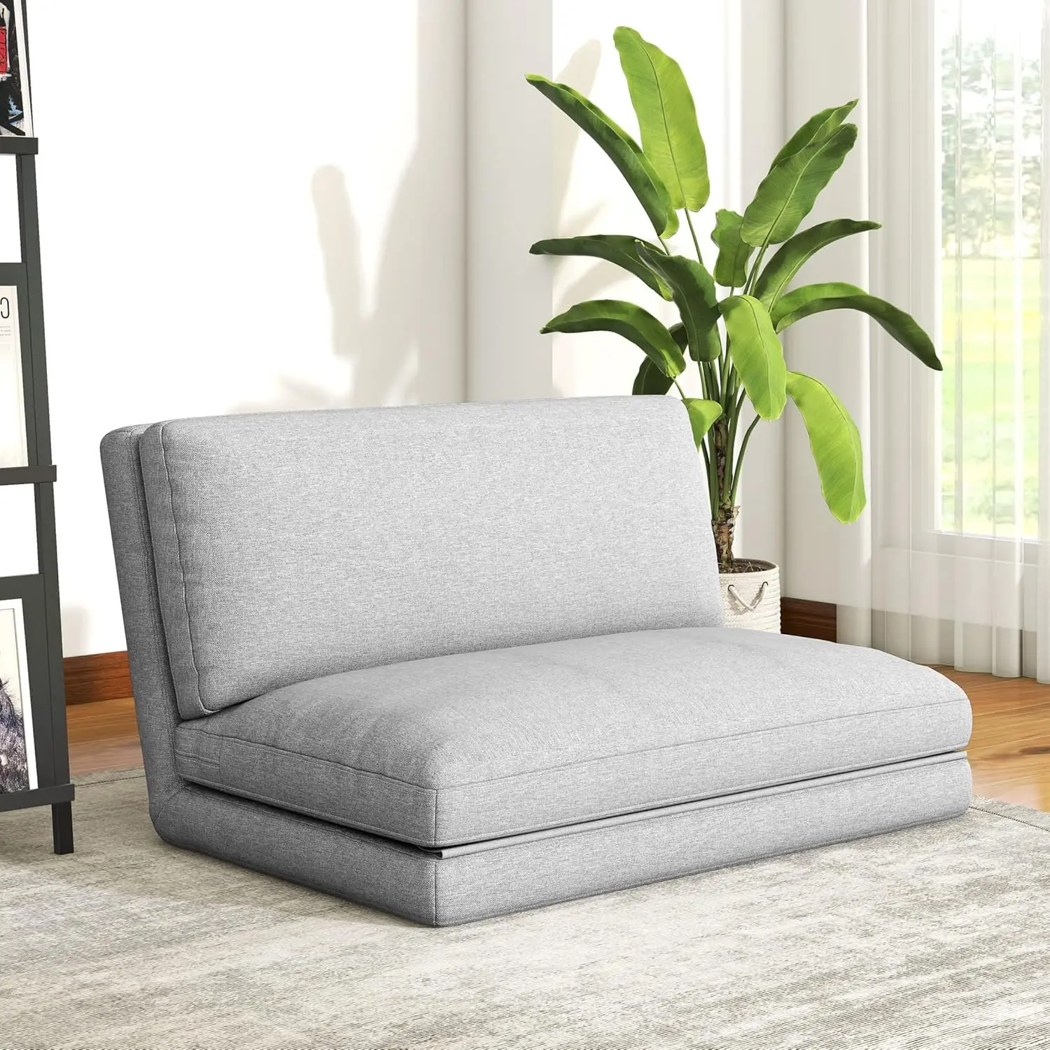 LIFERECORD Convertible Futon Sofa Bed 4 in 1 Multi-Function Modern Mini Single Floor Sleeper Chair with Adjustable Backrest
LIFERECORD Convertible Futon Sofa Bed 4 in 1 Multi-Function Modern Mini Single Floor Sleeper Chair with Adjustable Backrest