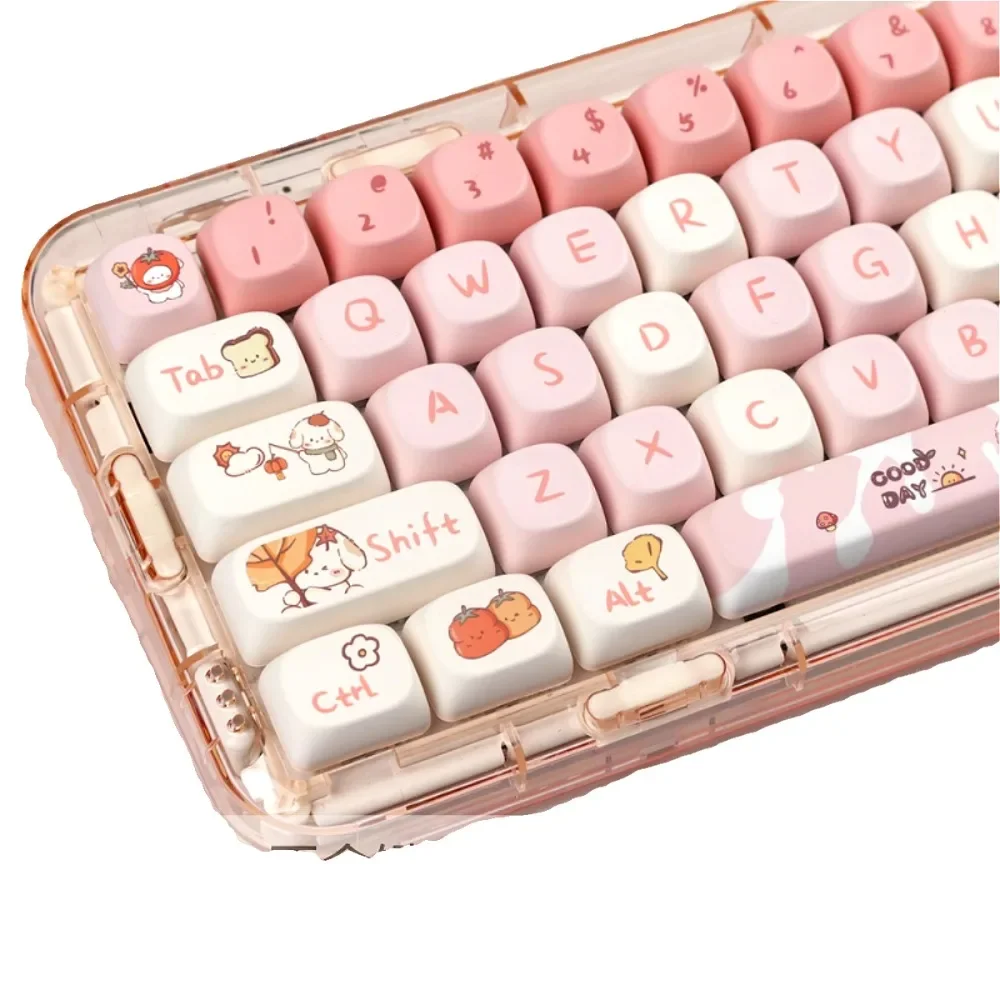 Autumn pink puppy keycap PTB material five-sided hot sublimation moa highly personalized cute mechanical keyboard keycap
Autumn pink puppy keycap PTB material five-sided hot sublimation moa highly personalized cute mechanical keyboard keycap