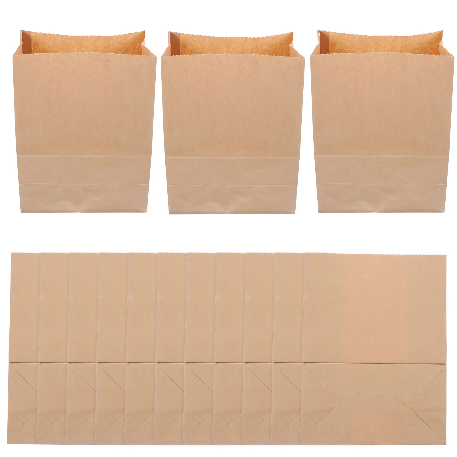 20pcs Kraft Paper Bags for Fruit Vegetable Storage Reusable Grocery Bag for S wich Bread Food Large Capacity Kitchen Sundries 
20pcs Kraft Paper Bags for Fruit Vegetable Storage Reusable Grocery Bag for S wich Bread Food Large Capacity Kitchen Sundries