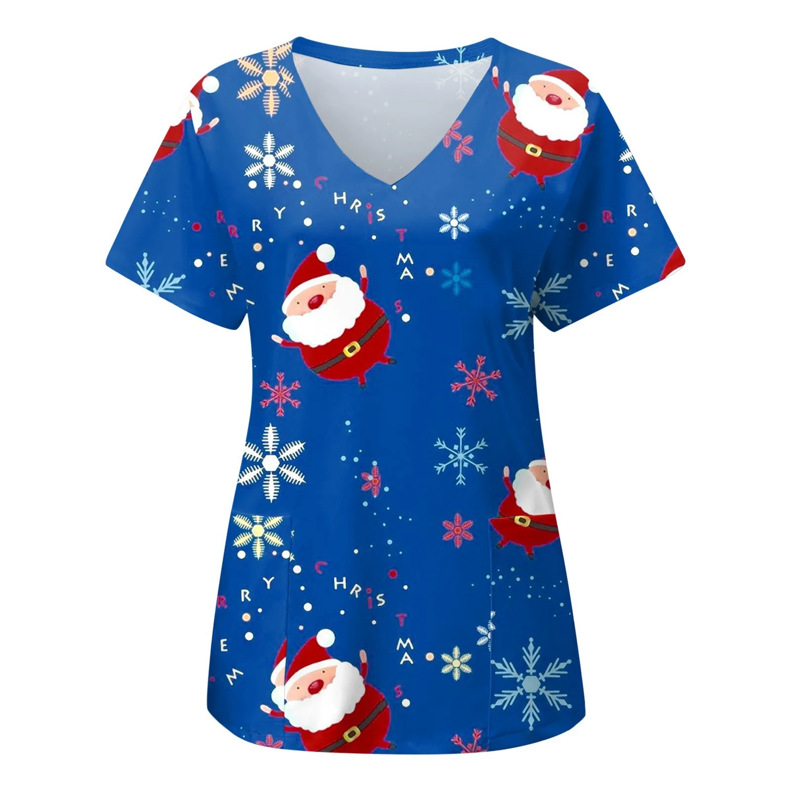 Nurse Uniform Scrubs Women Christmas Print Short Sleeve V-neck Tops Working Uniform Medical Nursing Xmas Workers Scrubs Workwear
Nurse Uniform Scrubs Women Christmas Print Short Sleeve V-neck Tops Working Uniform Medical Nursing Xmas Workers Scrubs Workwear