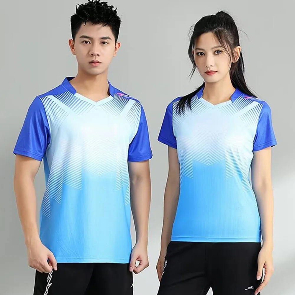 Badminton T-shirt for Men Women Match Training Sportswear 2024 New Style Print Quick Dry Tennis Ping Pong Table Tennis Uniform
Badminton T-shirt for Men Women Match Training Sportswear 2024 New Style Print Quick Dry Tennis Ping Pong Table Tennis Uniform