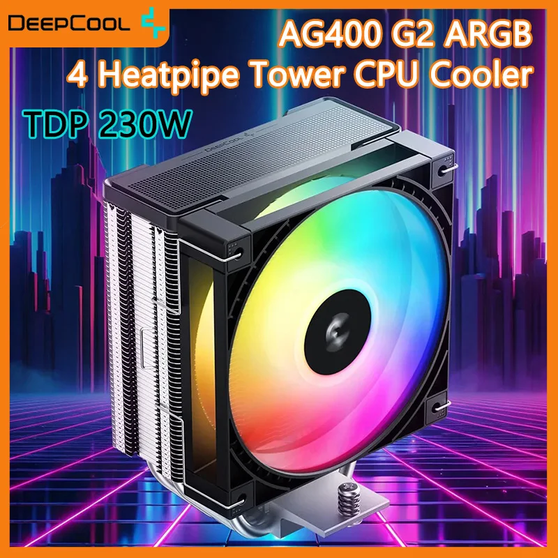 Deepcool 4 Heat Pipe CPU Air-Cooled Cooler ARGB 4PIN PWM TDP 230W CPU Radiator For LGA1851 1700 AMD AM4 AM5
Deepcool 4 Heat Pipe CPU Air-Cooled Cooler ARGB 4PIN PWM TDP 230W CPU Radiator For LGA1851 1700 AMD AM4 AM5