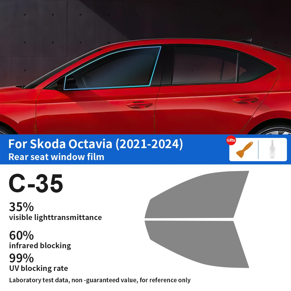 For Skoda Octavia 2021 2022 2023 2024 Pre-Cut Easy Install Car Window Tint Film Kit Solar Tinted Film Privacy,Heat UV Protection
For Skoda Octavia 2021 2022 2023 2024 Pre-Cut Easy Install Car Window Tint Film Kit Solar Tinted Film Privacy,Heat UV Protection