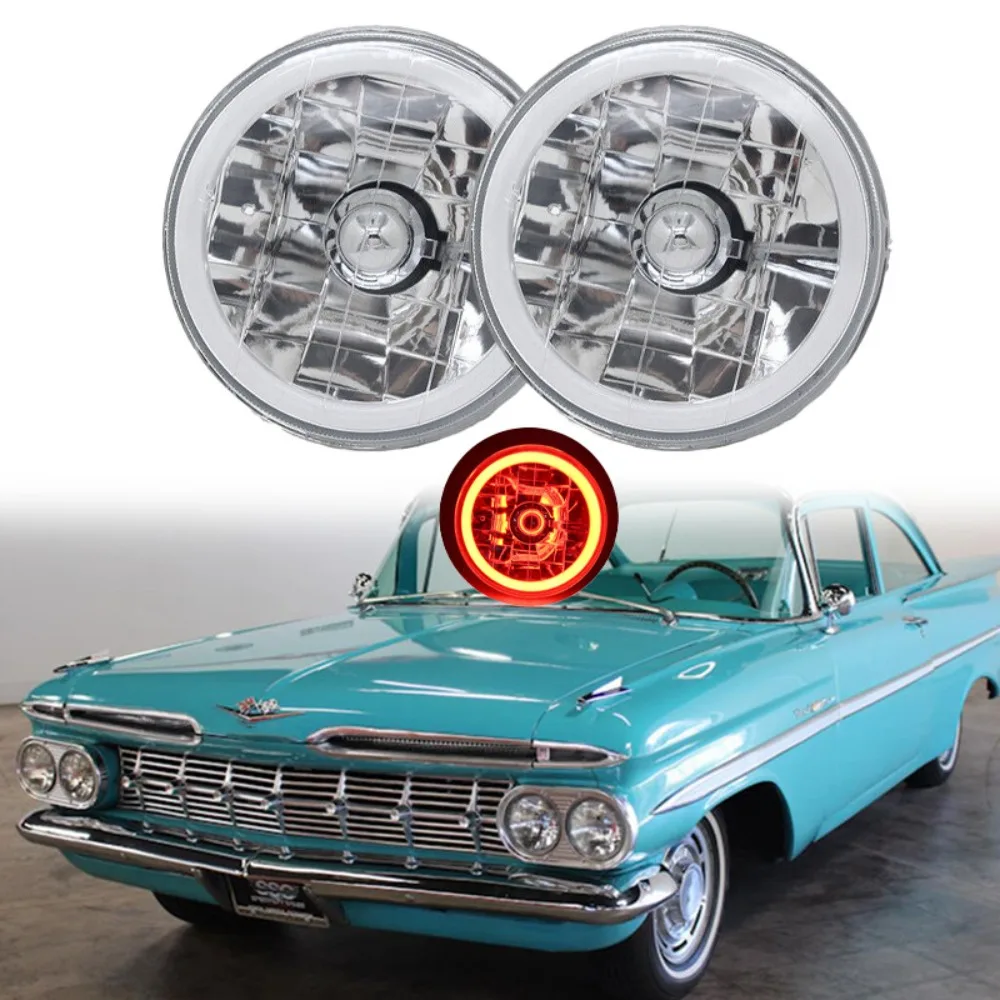 Прозрачная фара с красным ангельским огнём (Halo Angel Eye) 5-3/4 дюйма для Chevrolet Bel Air 1958-1973 годов выпуска
Прозрачная фара с красным ангельским огнём (Halo Angel Eye) 5-3/4 дюйма для Chevrolet Bel Air 1958-1973 годов выпуска