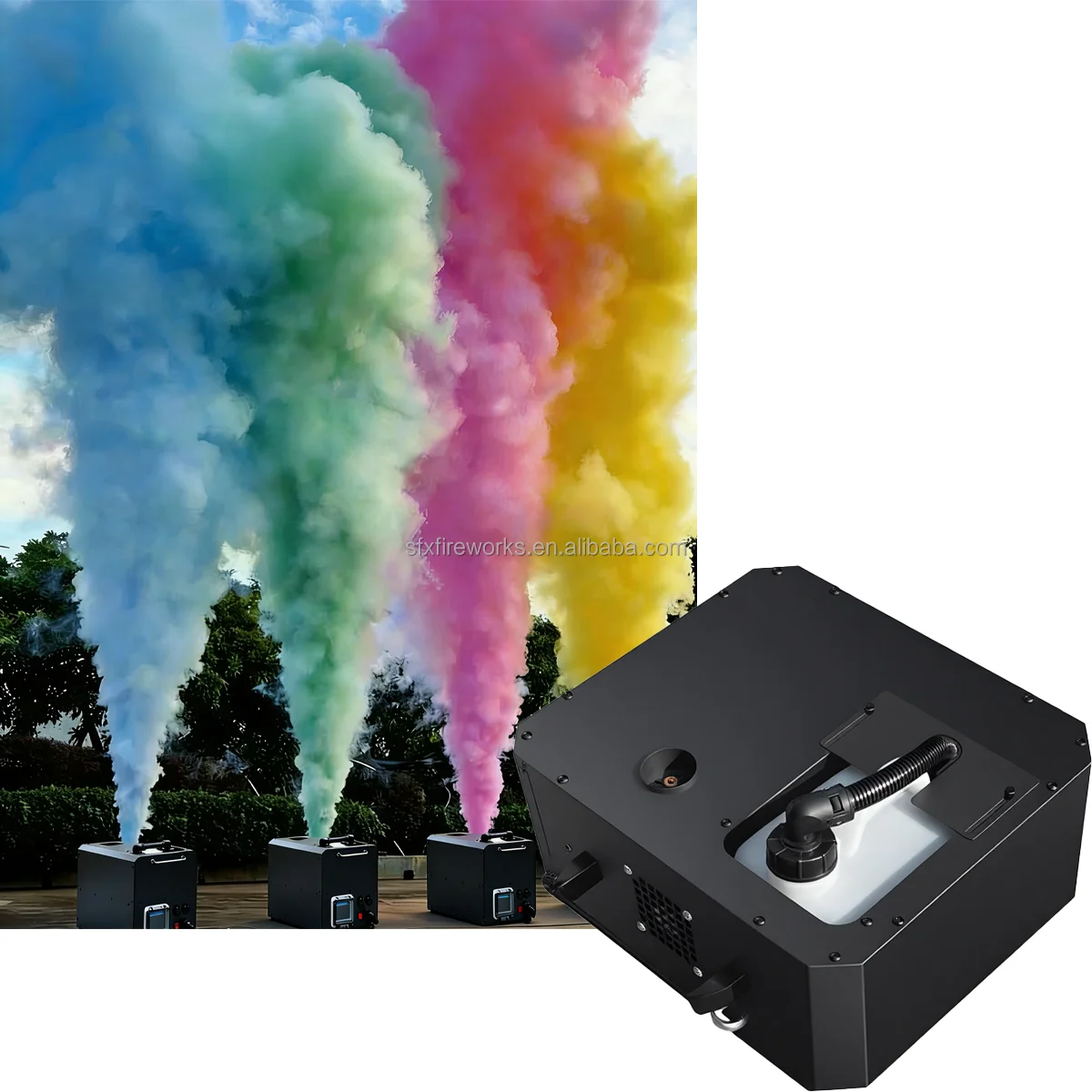 DMX Colorful Air Column Smoke Machine Vertical Fog Sprayer With Remote Control For Wedding Party Bar Stage Event
DMX Colorful Air Column Smoke Machine Vertical Fog Sprayer With Remote Control For Wedding Party Bar Stage Event