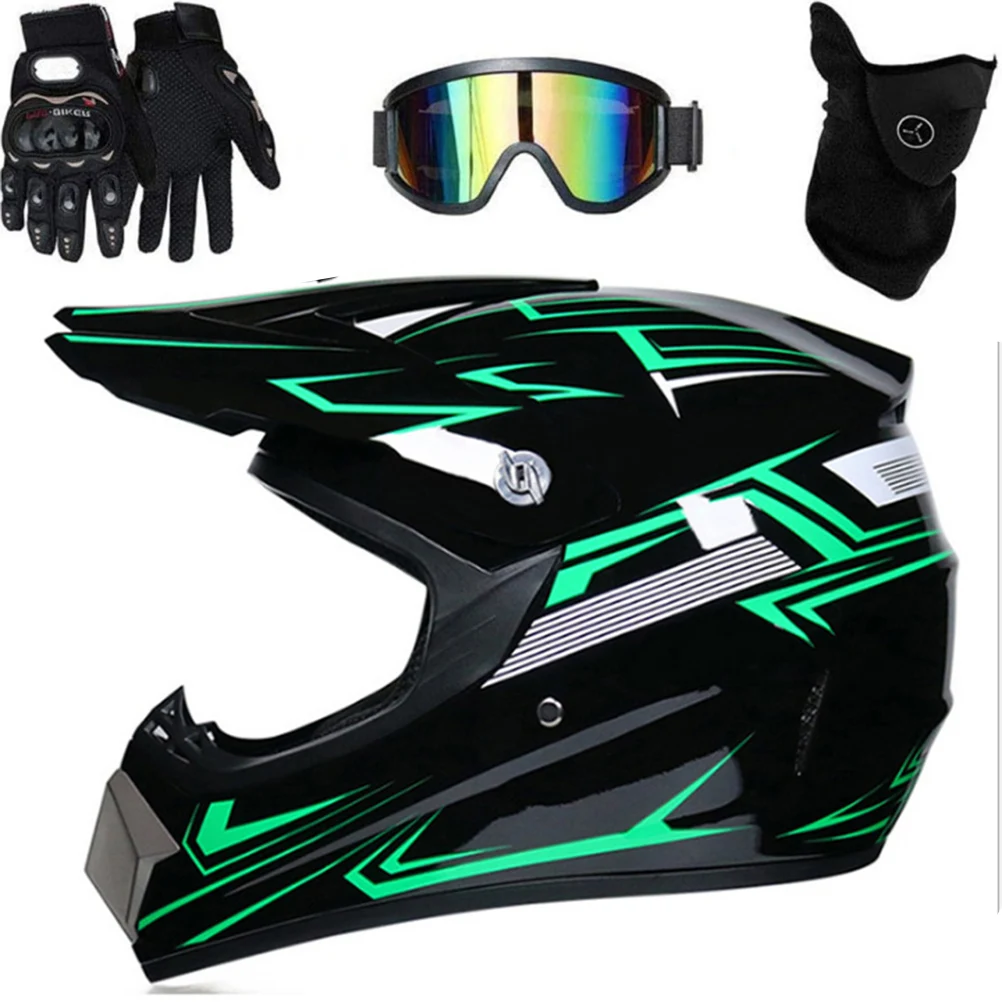 Professional Motocross Helmet Dirt Bike Off Road Motorbike Helmet Set Full Face MTB Helmet with Goggles Gloves Face Cover
Professional Motocross Helmet Dirt Bike Off Road Motorbike Helmet Set Full Face MTB Helmet with Goggles Gloves Face Cover