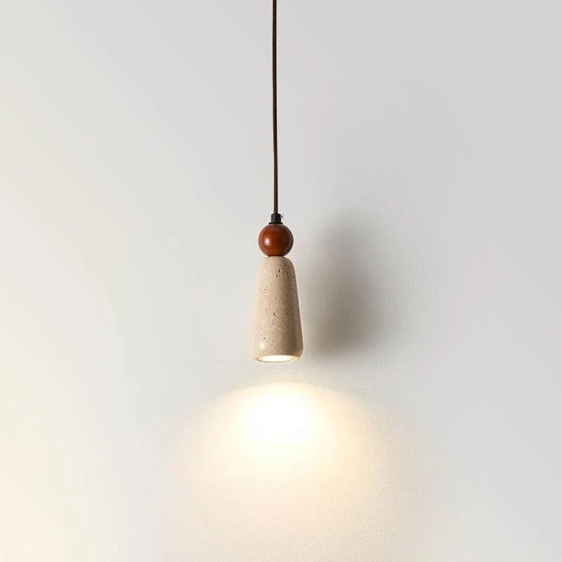Natural Travertine Stone Pendant Light with Walnut Wood Kitchen Dining Room Bar Wabi Sabi Style Home Decor Lighting E27
Natural Travertine Stone Pendant Light with Walnut Wood Kitchen Dining Room Bar Wabi Sabi Style Home Decor Lighting E27