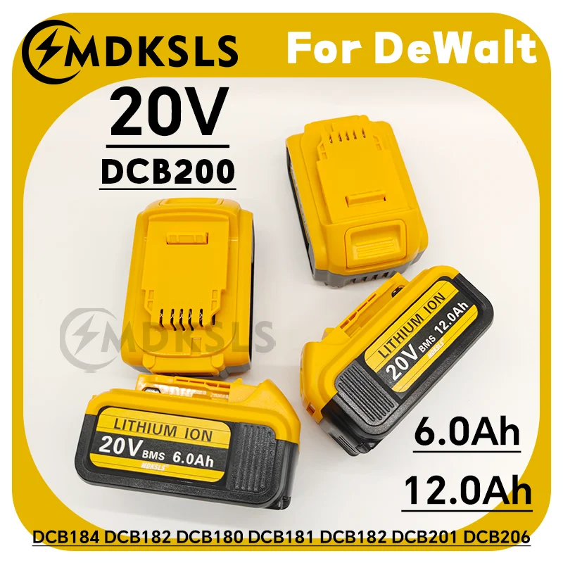 2026 New For Dewalt 20V Battery, 6AH/12AH Rechargeable Lithium Ion Battery, Dewalt DCB200 DCB206 Power Tool Replacement Battery
2026 New For Dewalt 20V Battery, 6AH/12AH Rechargeable Lithium Ion Battery, Dewalt DCB200 DCB206 Power Tool Replacement Battery