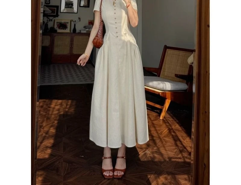High End Waist Cinching Dress, Women's Summer Fashion Item, New Long Skirt, Simple and Elegant Dress
High End Waist Cinching Dress, Women's Summer Fashion Item, New Long Skirt, Simple and Elegant Dress