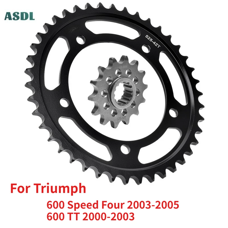 525 Chain 42T 14T Motocycle Gear Wheel Cam Front Rear Sprocket For Triumph 600 Speed Four 2003-2005 600 TT 2000 2001 2002 2003
525 Chain 42T 14T Motocycle Gear Wheel Cam Front Rear Sprocket For Triumph 600 Speed Four 2003-2005 600 TT 2000 2001 2002 2003