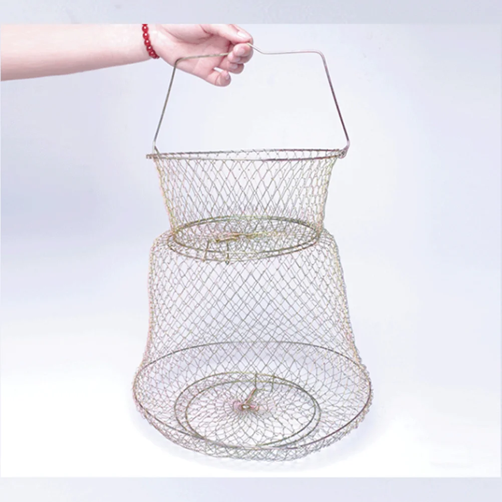 58Cm Zinc Plated Iron Wire 15Cm Holes Foldable Fishing Net Lightweight Portable Crab Trap for Large Fishing Crab Trap
58Cm Zinc Plated Iron Wire 15Cm Holes Foldable Fishing Net Lightweight Portable Crab Trap for Large Fishing Crab Trap