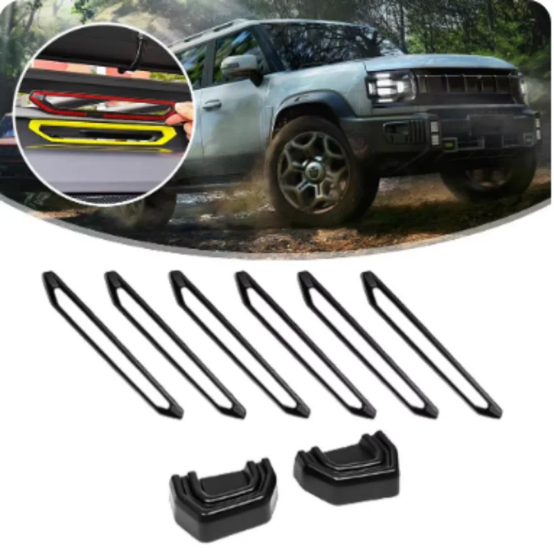 Suitable For Jetour T2 2023-2024 carbon fiber style roof rack decoration/tractor hook car decoration accessories
Suitable For Jetour T2 2023-2024 carbon fiber style roof rack decoration/tractor hook car decoration accessories
