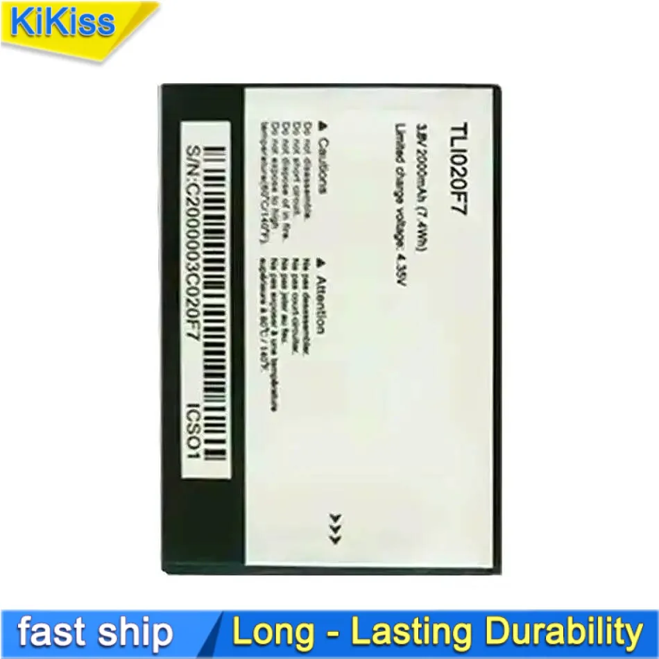 Аккумулятор мобильного телефона TLI020F7 2000 мАч для Alcatel Pixi 4 5045D Pop 2 5042D C7 7040 7040D 7041 7041D J720 J720T J726T J726T-So2
Аккумулятор мобильного телефона TLI020F7 2000 мАч для Alcatel Pixi 4 5045D Pop 2 5042D C7 7040 7040D 7041 7041D J720 J720T J726T J726T-So2