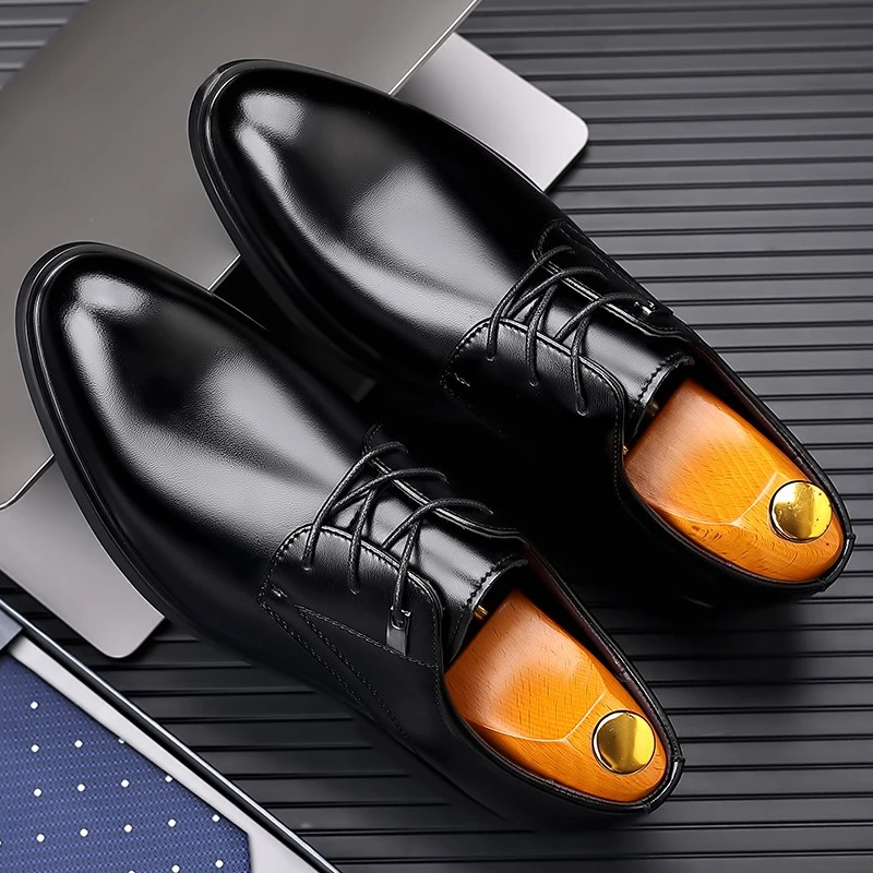 Men's Leather Shoes 2026Spring/Summer New Style Fashion Men's Business Formal Shoes Anti-Slip Inner Height Enlarging Shoes,35-44
Men's Leather Shoes 2026Spring/Summer New Style Fashion Men's Business Formal Shoes Anti-Slip Inner Height Enlarging Shoes,35-44
