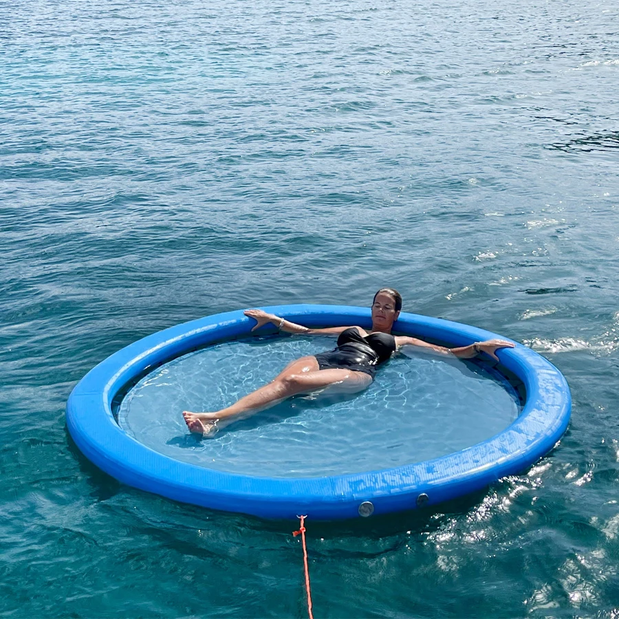 Quality Inflatable Blue Water Hammock Custom Inflatable Platform for Water Fun INFLAT PLATFORM
Quality Inflatable Blue Water Hammock Custom Inflatable Platform for Water Fun INFLAT PLATFORM