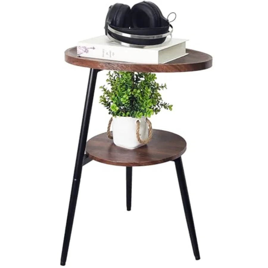 Side Table Small End Table Oval Round Wood Sofa Table 2 Tier Accent Table Nightstand Bedside Table with Metal Frame for Living
Side Table Small End Table Oval Round Wood Sofa Table 2 Tier Accent Table Nightstand Bedside Table with Metal Frame for Living