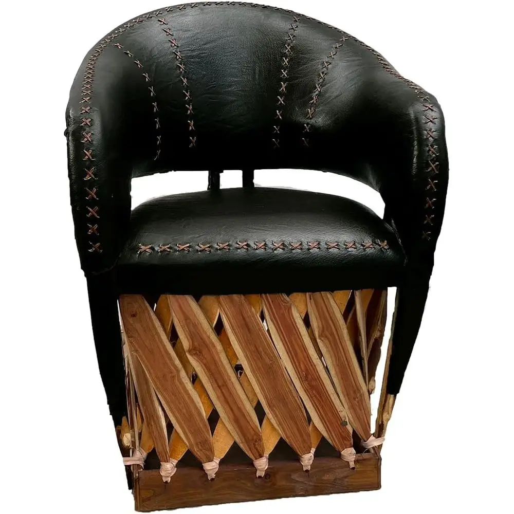 Charro Style Leather Chair - 100% Genuine Leather, Handcrafted in Mexico, Suitable for Home, Bar, Restaurant, Office, Hotel, Gar
Charro Style Leather Chair - 100% Genuine Leather, Handcrafted in Mexico, Suitable for Home, Bar, Restaurant, Office, Hotel, Gar